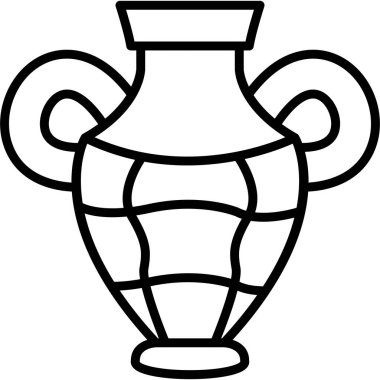 vazo simgesi, basit vektör illüstrasyonu