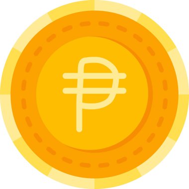 Sikke simge, düz stil