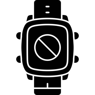 smartwatch saat simgesi basit tasarım