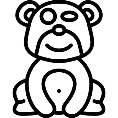 hayvan panda simgesi, özet biçimi