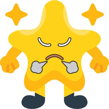 üzgün yıldız duygu simgesi karakteri