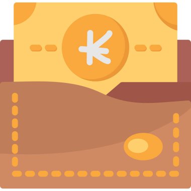 Para için. Web simgesi basit illüstrasyon