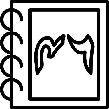 kitap simgesi, vektör illüstrasyonu