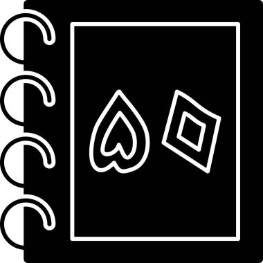 Siyah ve beyaz simgesinin vektör illüstrasyonu