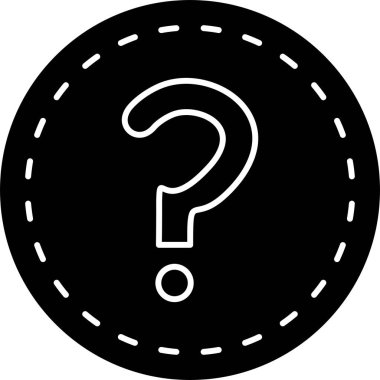 soru işareti simgesi arkaplanda izole edildi