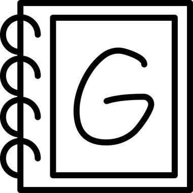 kitap web simgesi vektör illüstrasyonu