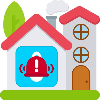 Ev. Web simgesi basit illüstrasyon