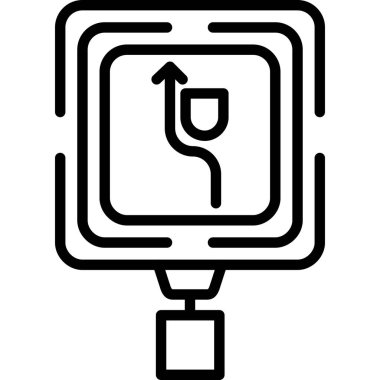 ok simgesi, vektör illüstrasyonu