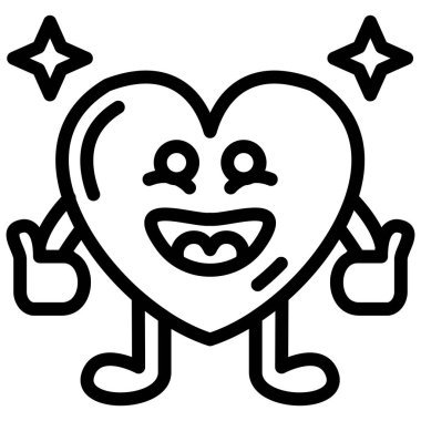 Mutlu Sevgililer günü simgesi