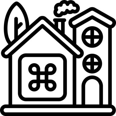 ev simgesi ana hatlarıyla oluşturuluyor