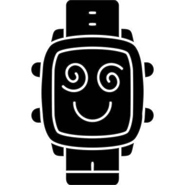 Şirin bir çizgi film robotunun vektör çizimi