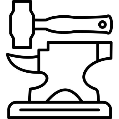 İnşaat testeresi Web simgesi basit illüstrasyon