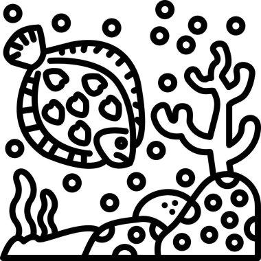 Siyah beyaz vektör çizimine sahip şirin ve küçük bir dinozor.