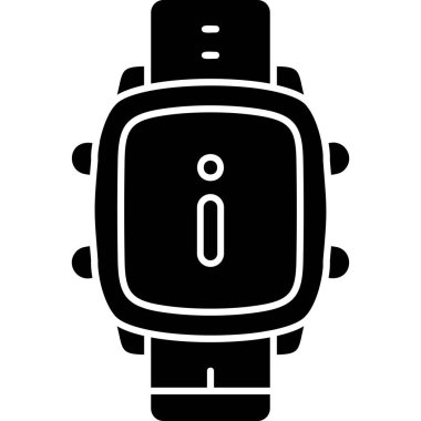 smartwatch simgesi, vektör illüstrasyonu