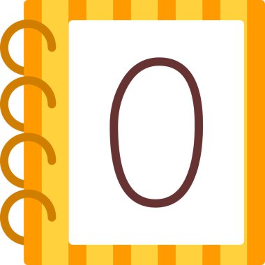 number zero, vector illustration