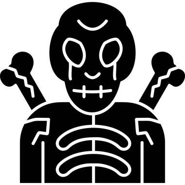 Kafatası. Web simgesi basit illüstrasyon