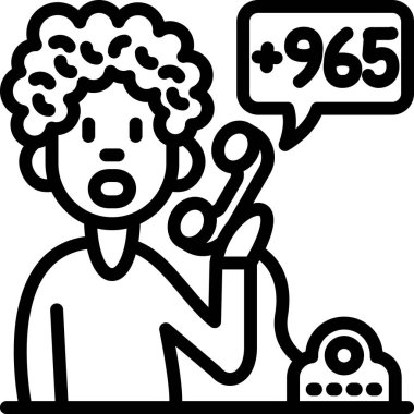 Cep telefonu olan bir kadının vektör çizimi