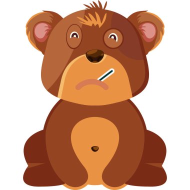 Kocaman gözleri olan sevimli oyuncak ayı.