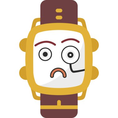 Saat yüzlü çizgi film yüzü.