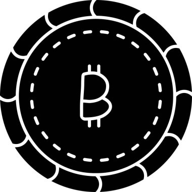 Eğilim biçimi izole edilmiş arkaplanda bitcoin simgesi