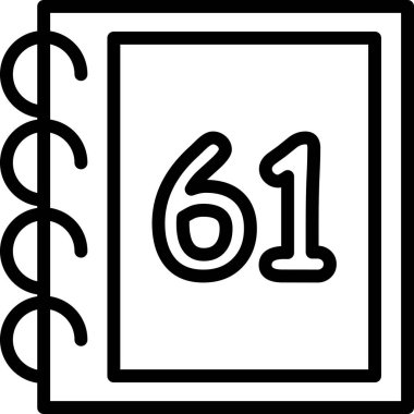 6, 6, 6, 6 modern simgenin vektör illüstrasyonu