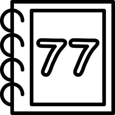 Takvim simgesinin vektör illüstrasyonu