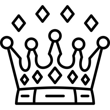 Kraliyet taç ikonu. Beyaz arkaplanda izole edilmiş web tasarımı için taç vektör simgesi