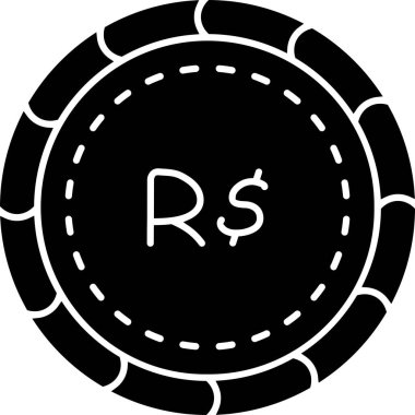 Para simgesi, vektör illüstrasyonu