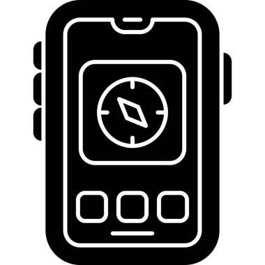 smartwatch simge vektör çizimi