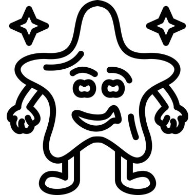 Yıldız simgesi, anahat stili