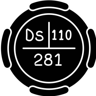 Pusula simgesinin vektör illüstrasyonu