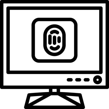 Bilgisayar monitörü. Web simgesi