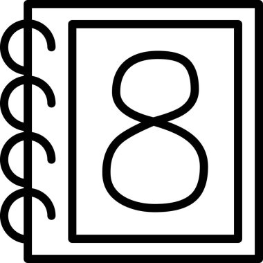 kart takvimi simgesi ana hat biçiminde