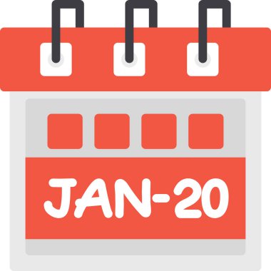 Takvim simgesi. vektör illüstrasyonu