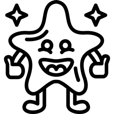 Yıldız. Web simgesi basit illüstrasyon