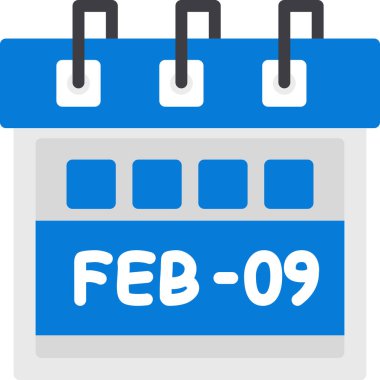 Takvim simgesi, vektör çizimi