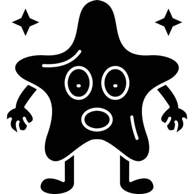 Bir yıldızın vektör illüstrasyonu