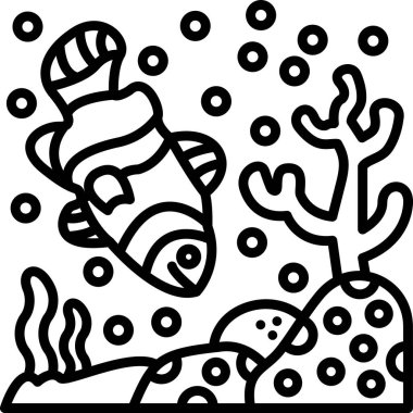 Vektör illüstrasyonu, siyah arka planda Noel süslemeleri olan sevimli el çizimi Noel ağacı.