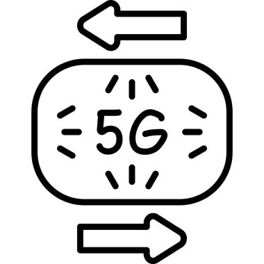 Kablosuz. Web simgesi basit illüstrasyon