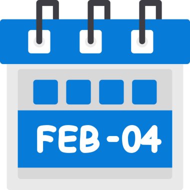 Takvim simgesi tasarımı, vektör illüstrasyonu