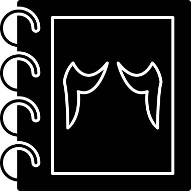 Siyah beyaz bir kedinin vektör çizimi