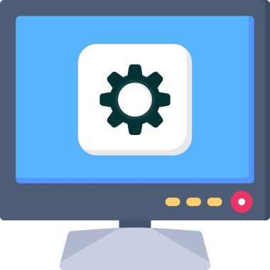 Düz biçimli web tasarım geliştirme simgesi