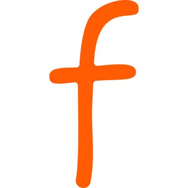 Turuncudan yapılmış bir harf