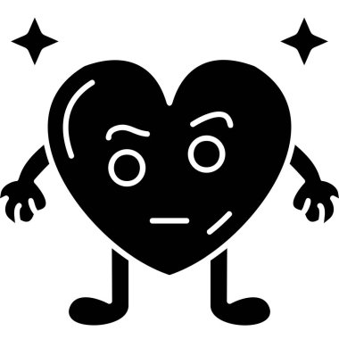 Kalp. Web simgesi basit illüstrasyon