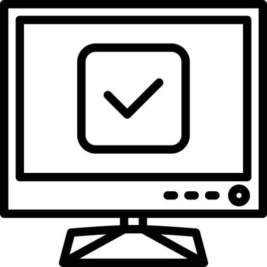 Bilgisayar monitörü. Web simgesi