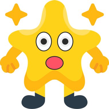 Gülümseyen sarı yıldız