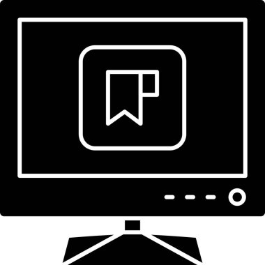 Televizyon. Web simgesi basit tasarım