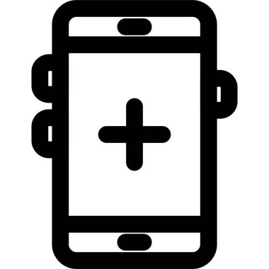 cep telefonu simgesi soyut arkaplanda izole edildi