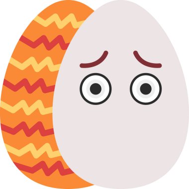 Paskalya yumurtası, vektör, illüstrasyon, simge