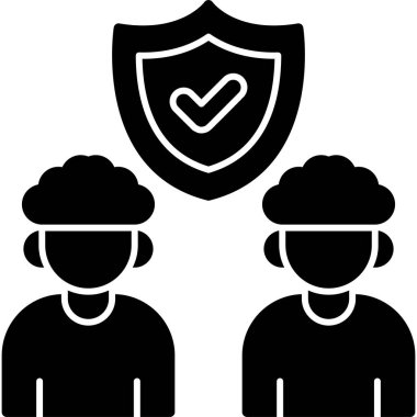 İnsanlar. Web simgesi basit illüstrasyon